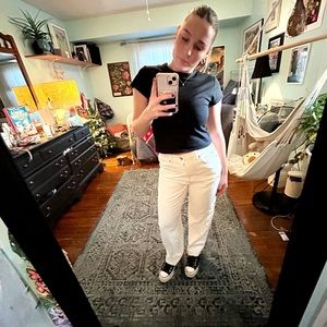 H&M White painter jeans